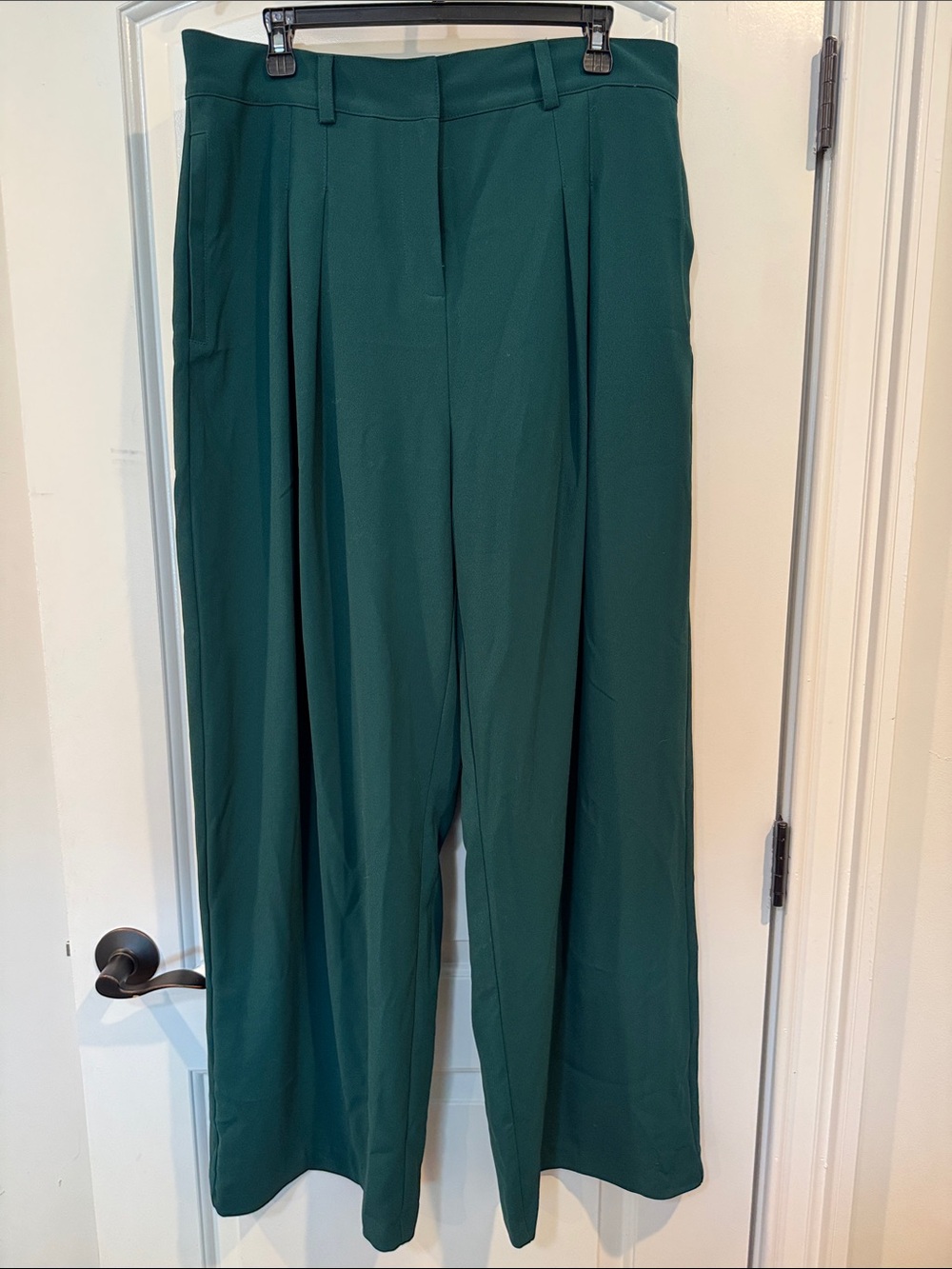 River Island Teal Wide-Leg High-Rise Trousers✨